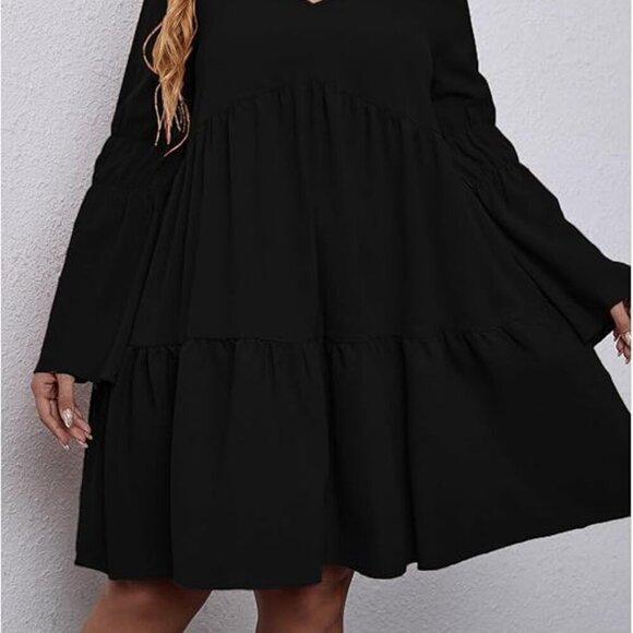 Black Tiered Swing Dress – Plus Sizes Multiple – NWOT - Picture 3 of 6